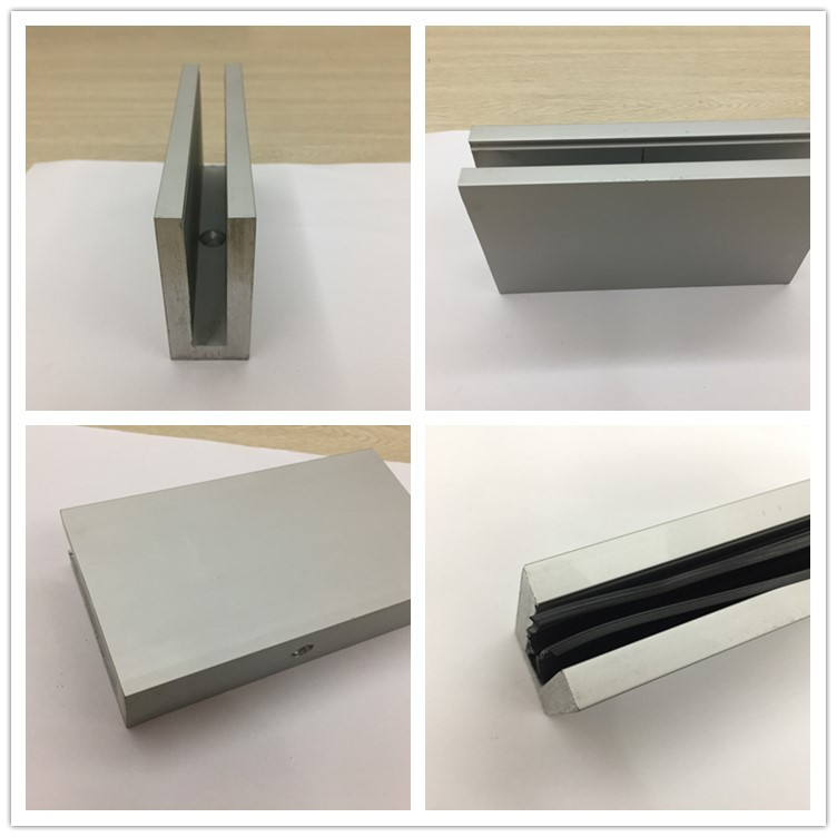 Aluminium u-Kanal für 12 mm Glaszaun oder Deckskanal für Balkon
