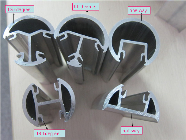 Диаметр 50 мм алюминиевого профиля поручня должностей для ограждения алюминиевые перила