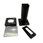 Chiny Matte black glass spigot and glass clamp for frameless pool fencing producent