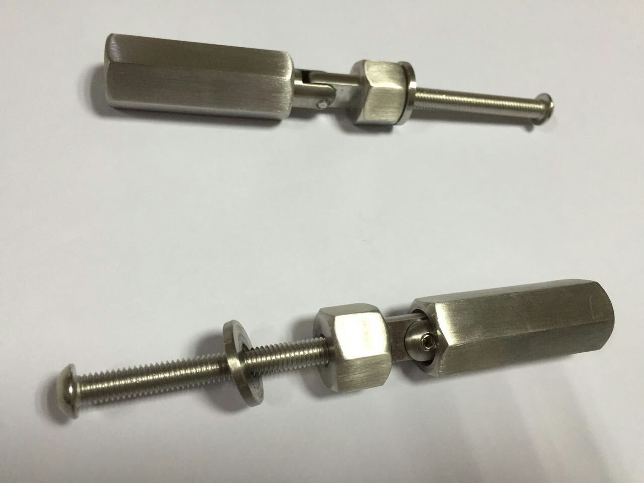 Elegant satin brushed stainless steel cable tensioner wire rope terminal fitting