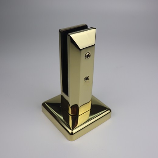 Faignement en verre Direct 2205 Balustrade Assalettes d'escalier en acier inoxydable Gold Gold Polied Spigot Spigot Glass