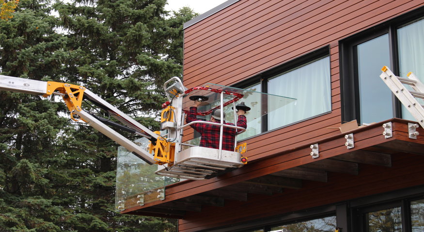 Frameless Balcony Railing Handrail Stainless Steel Fixing Glass Standoff