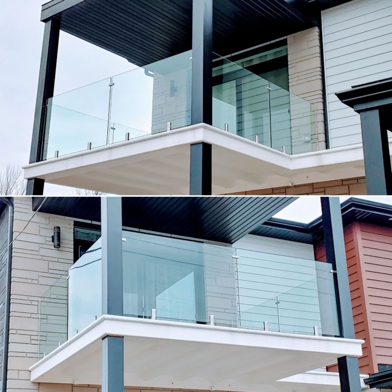 Duplex Duplex de grade Marine 2205 Mini-Post SpiGot en verre pour clôtures en verre sans cadre