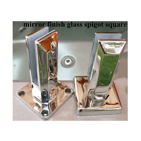 Espelho acabamento plataforma de montagem quadrada de vidro torneira em aço inoxidável 316 grau materail SBM