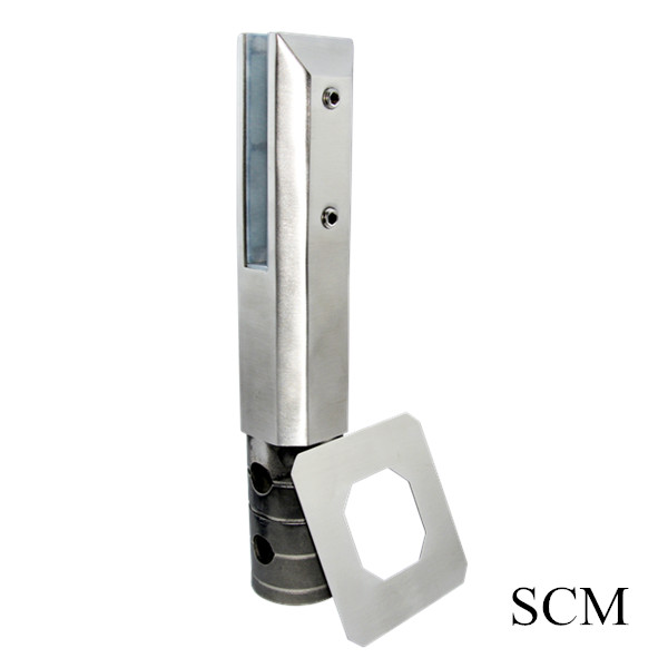 نموذج No.SCM الفولاذ المقاوم للصدأ 316 الأساسية حنفية حفر الزجاج لتجمع حديدي سياج الزجاج
