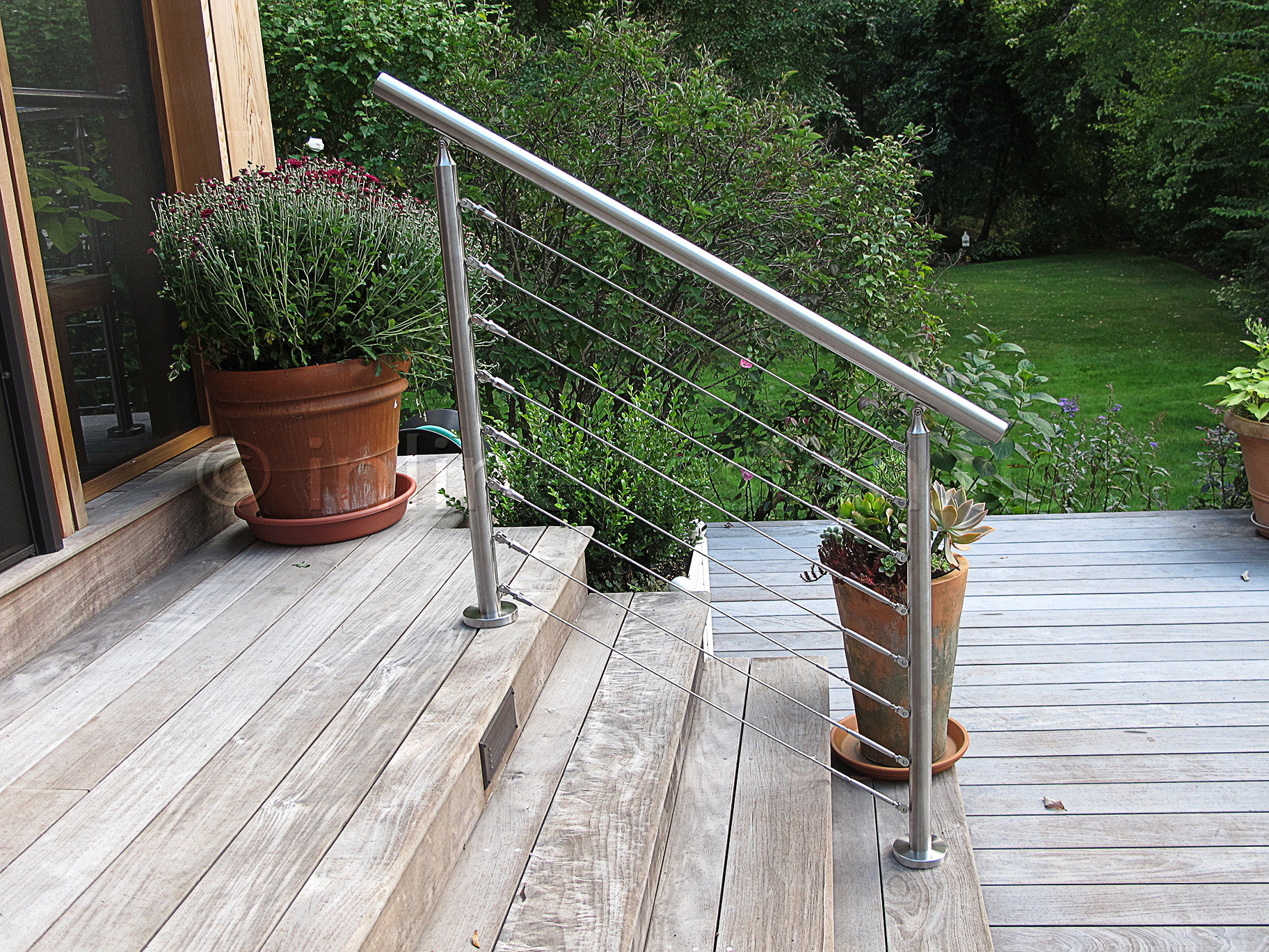Modern Design Stair Railing Stainless Steel 304/316 Outdoor Balustrade Handrail