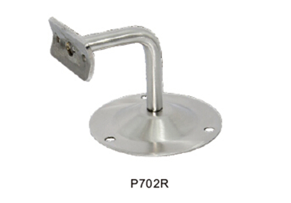 P702R wall mounting handrail brackets with base plate for round tubing or round pipe handrail