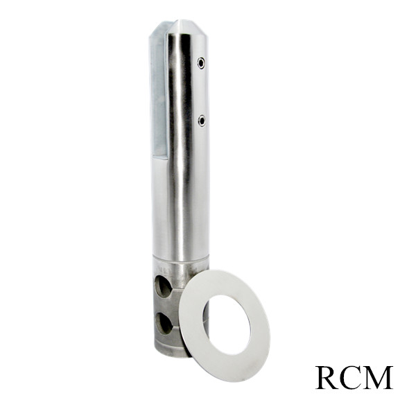RCM núcleo de aço inoxidável perfurado suporte de vidro redonda fixação no chão