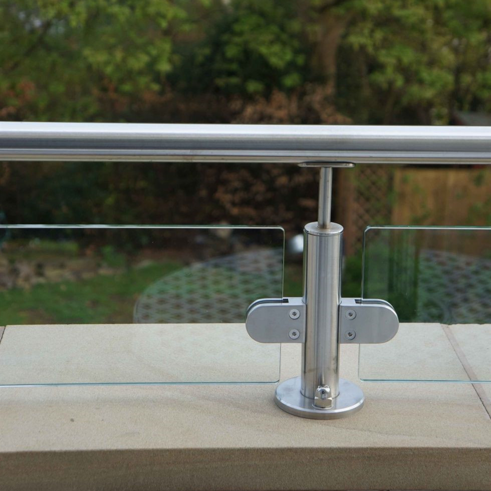 Round Stainless Steel Railing Glass Balustrade Post System