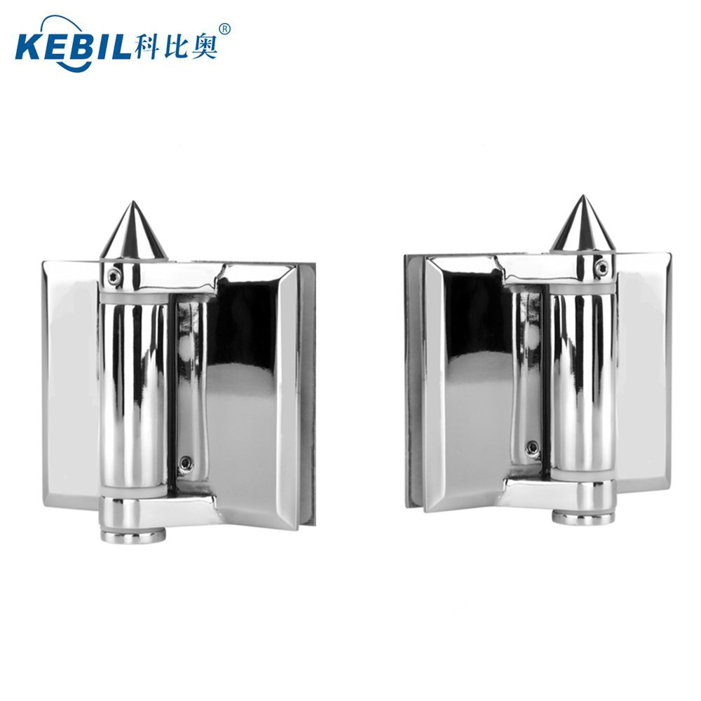Soft close glass door hinge for pool fencing system