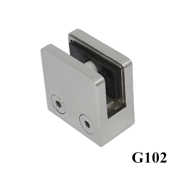 Square D glass clamp for outdoor glass balustrade G102