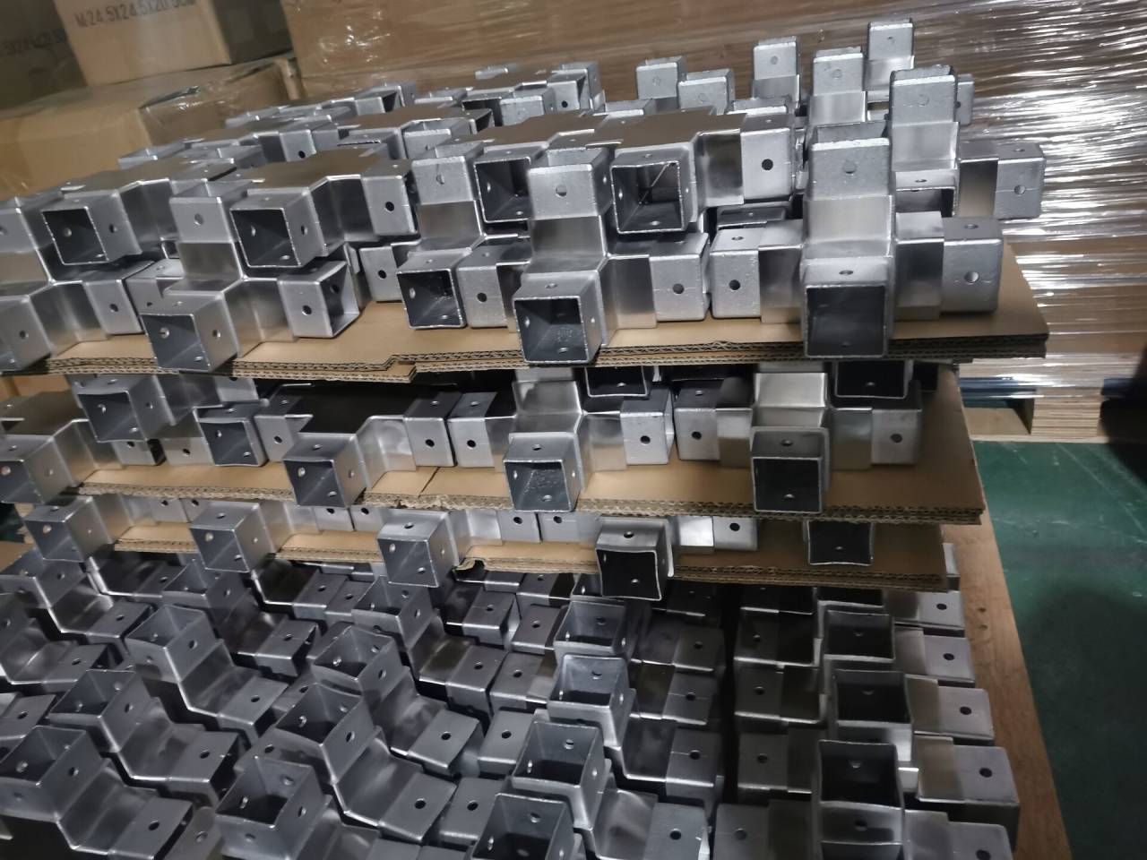 Square Tube Connectors Pipe Fittings of Stair Handrails Accessories