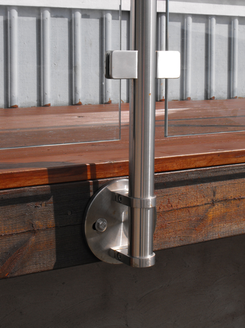 Stainless Steel Adjustable 2" Pipe Mounting Bracket Flange