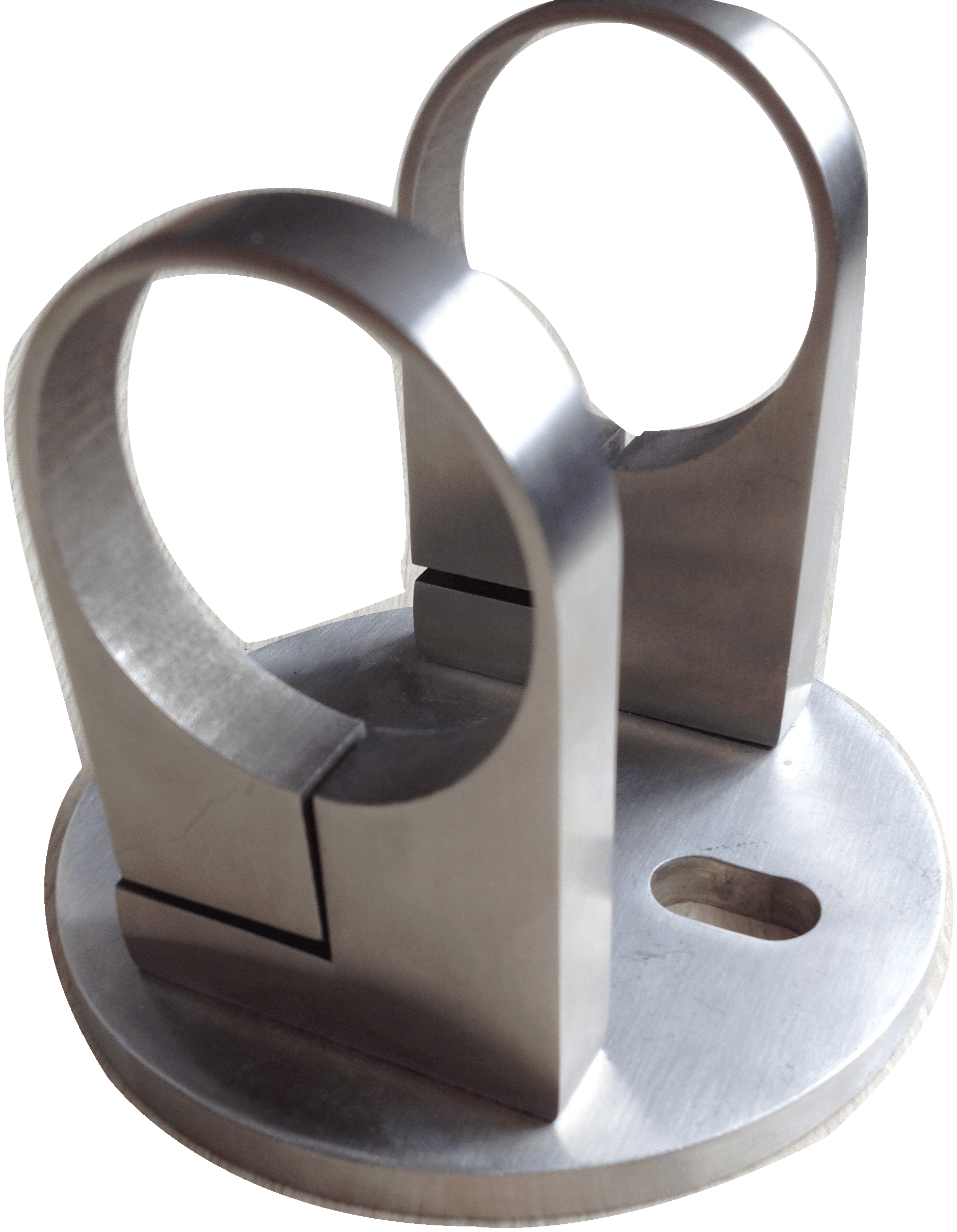Stainless Steel Adjustable 2" Pipe Mounting Bracket Flange