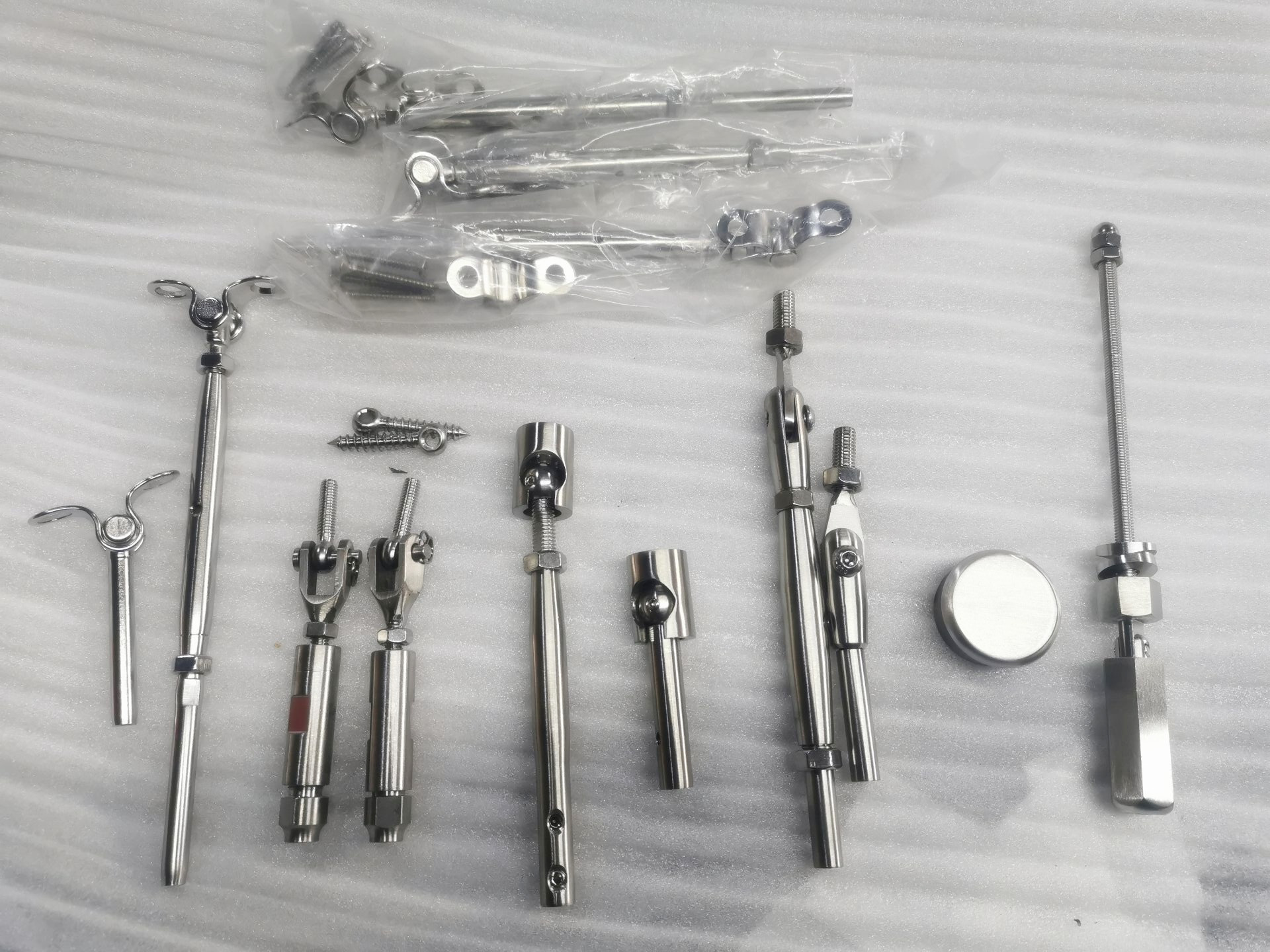 Stainless Steel Cable Railing Kits Hand Swage Toggles Jaw Swage Stud Turnbuckle