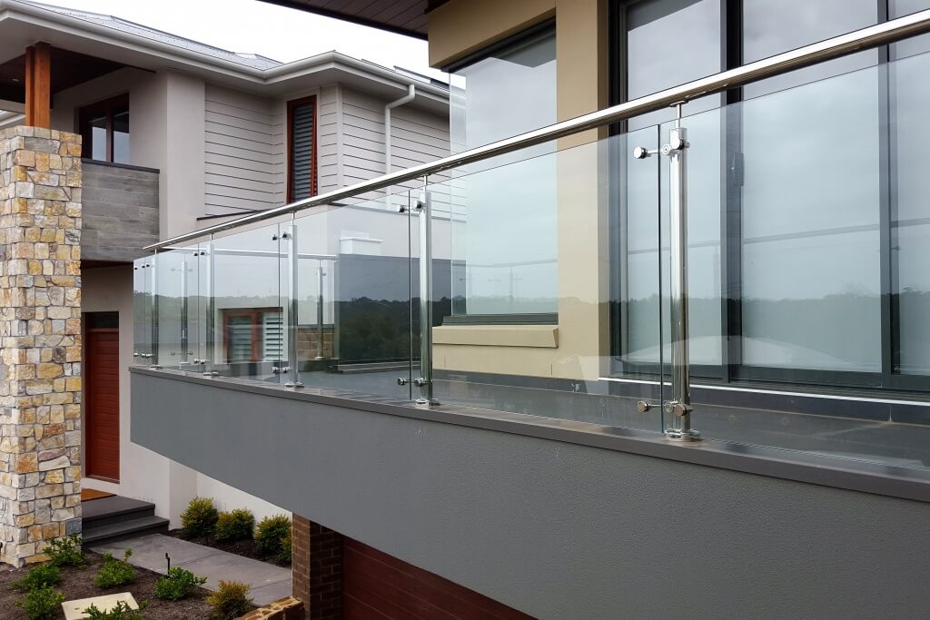 Stainless Steel Glass Panel Railing Square Handrail Post