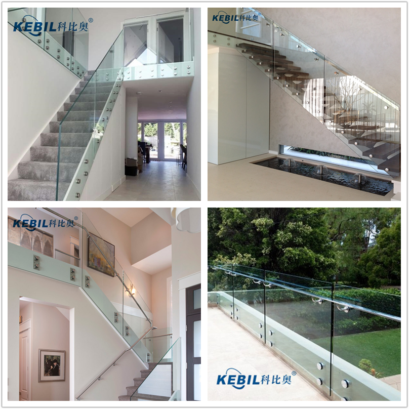 Edelstahl Glasabstandhalter für Treppengeländer Balkongeländer Deck Geländer
