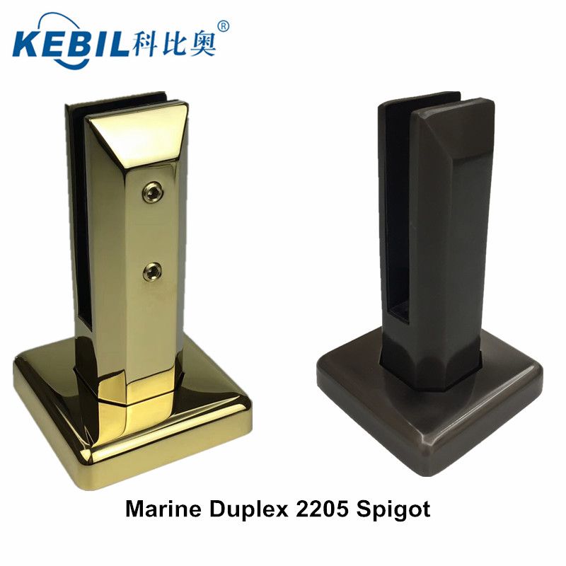 Stainless Steel Gold Color Glass Spigot For Swimming Pool Fence