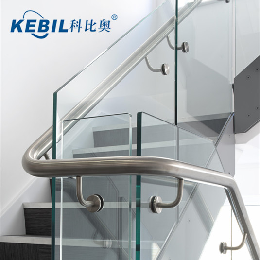 Stainless Steel Wall and Glass Mounted Adjustable Handrail Bracket