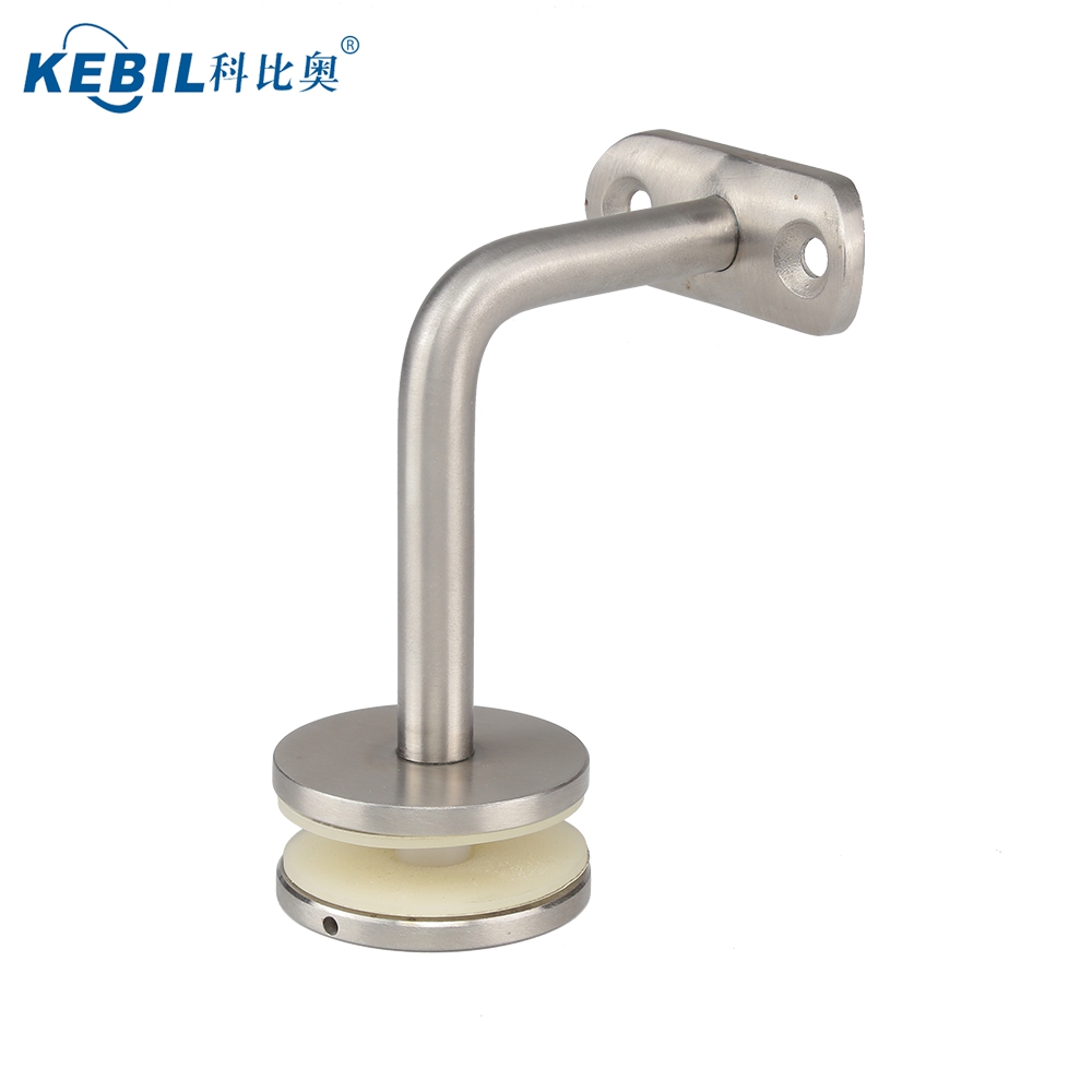 Stainless Steel Wall and Glass Mounted Adjustable Handrail Bracket
