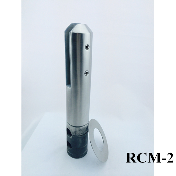 Stainless steel core drilled round glass spigot RCM-2