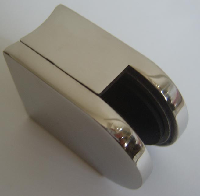 Abrazadera de cristal de acero inoxidable para cristal de 8-12 mm.