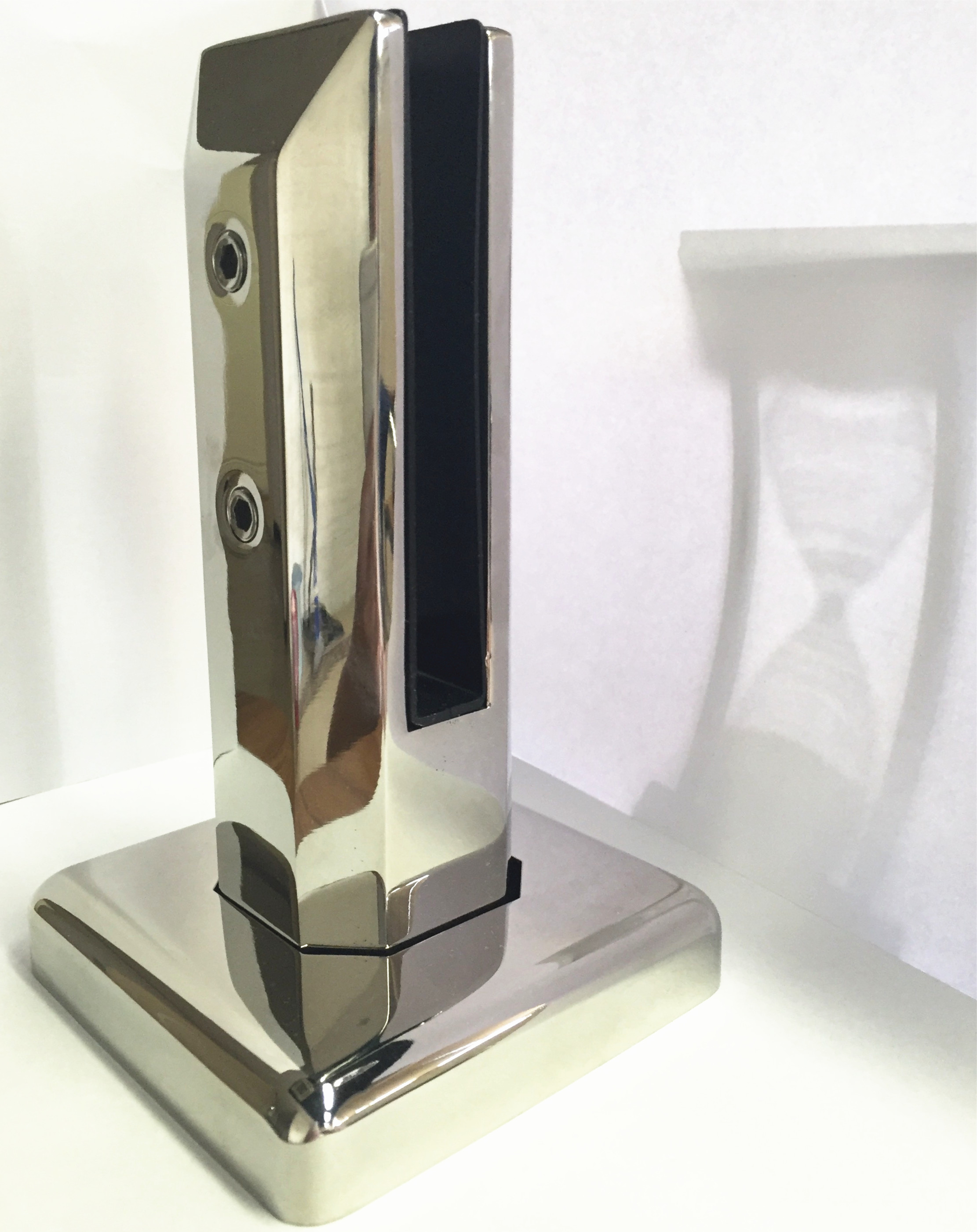 rubinetto di vetro in acciaio inox per la balaustra del sistema ringhiera di vetro