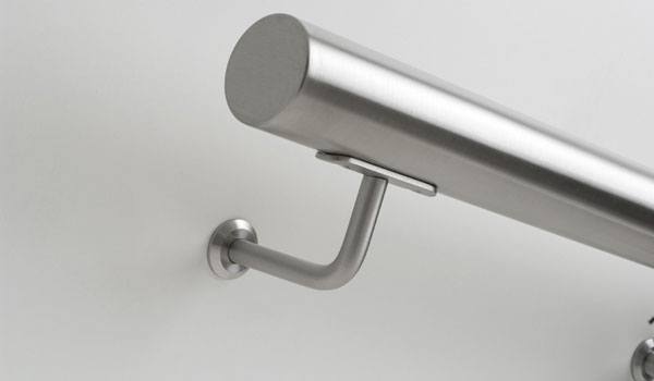 Stainless steel handrail supporters for balustrade glass railing system