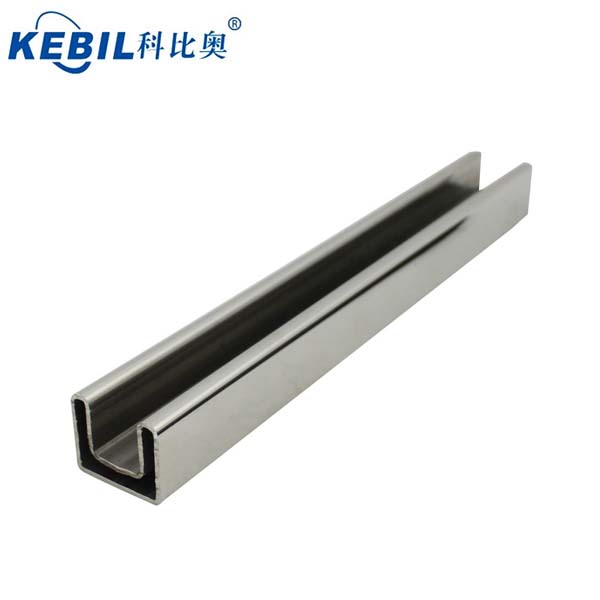Stainless steel mini top square slot handrail fittings for 12mm glass balustrade