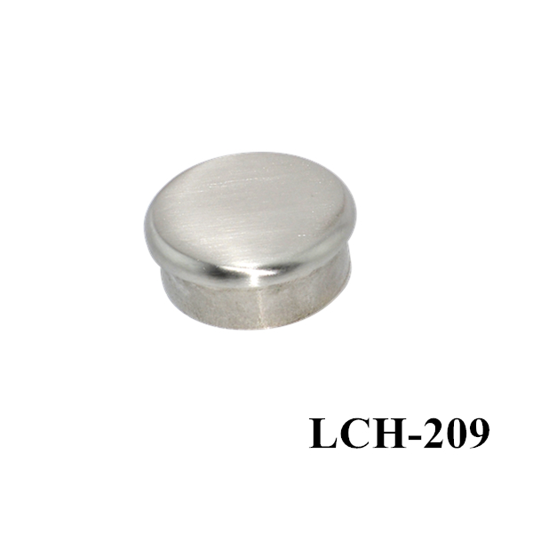 Stainless steel round tube handrail end cap for protection and decoration