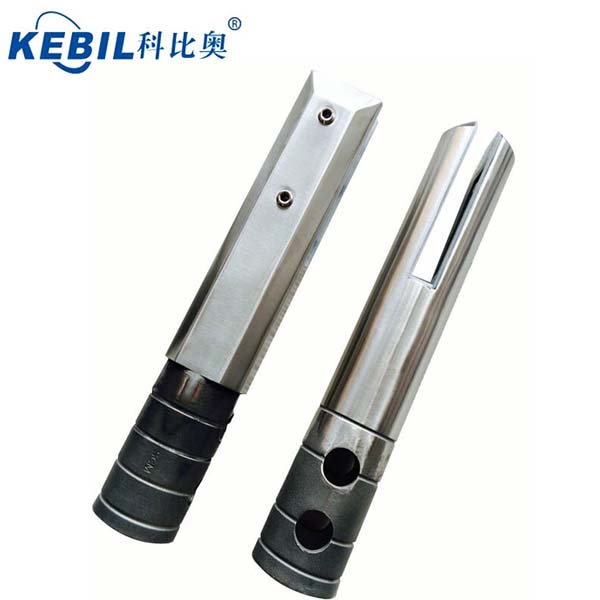 Stainless steel side mounted square and round core drill spigot for frameless glass railing for poor fence balcony