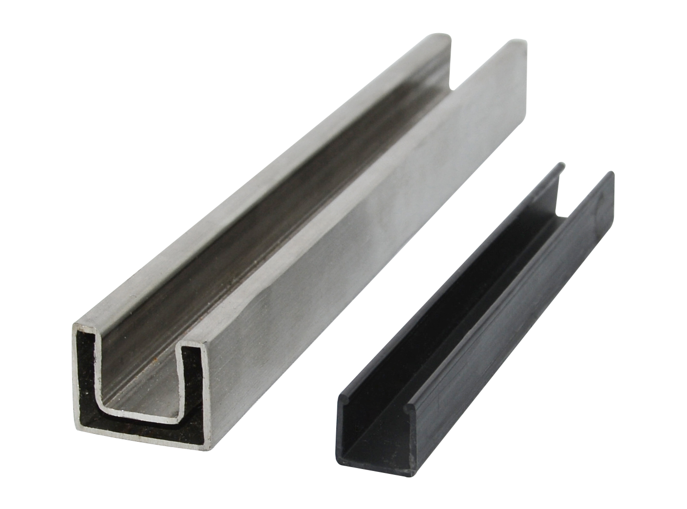 Stainless steel square slimline handrail tube 25x20mm for 10-12mm tempered glass
