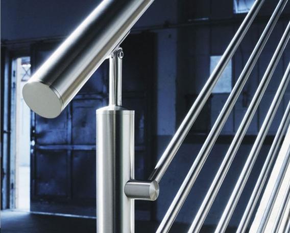 Stainless steel staircase handrail cross rod bar holder balustrade