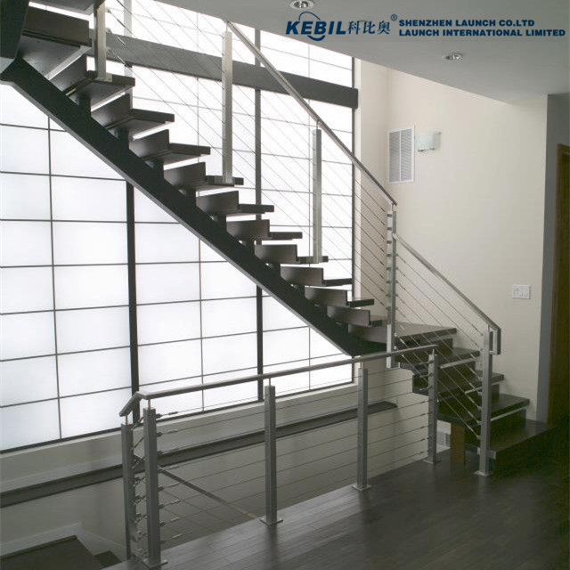 Stair Balcony Deck Balustrade Handrail Stainless Steel Cable Railing Post