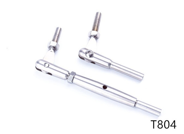 Acessórios de extremidade do cabo tensor com rosca de aço inoxidável T316