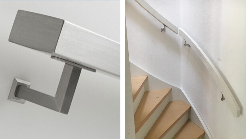Wholesale Wall Mounted Inox Stair Railing Pipe Holder/Support Stainless Steel Handrail Accessories for Stair Handrail Bracket