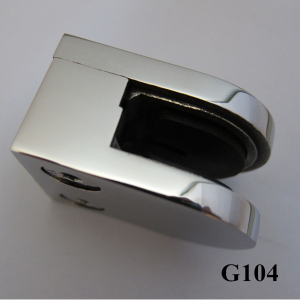 Wrought iron D glass clamp for 8-10mm glass used at glass balustrade G104