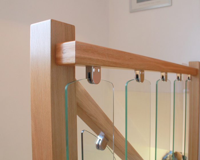 adjustable glass clamp for semi-frameless glass railing
