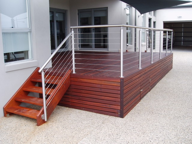 كابل نظام حديدي الفولاذ المقاوم للصدأ تصميم الدرابزين عن الدرج