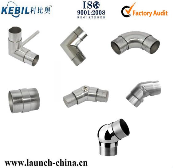 cheap polished stainless steel pipe couplings and fittings tube connector E302 wholesale