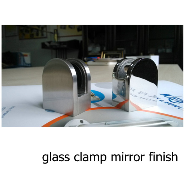 china manufacturer stainless steel 304 glass clip with flat base  G105
