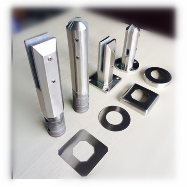 four different models glass spigots for glass railing