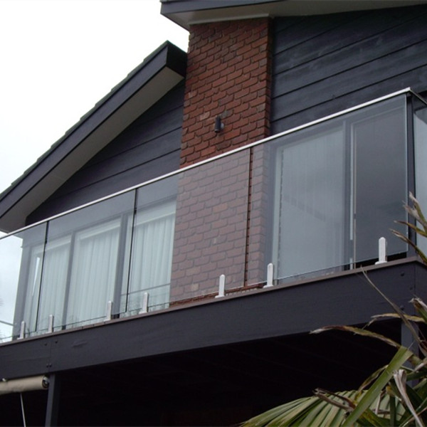 paneles de vidrio barandilla de balcón sin marco de 12 mm de vidrio espita RBM