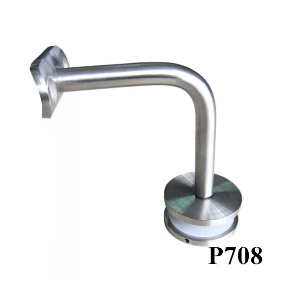 glass mount U shape handrail bracket P708