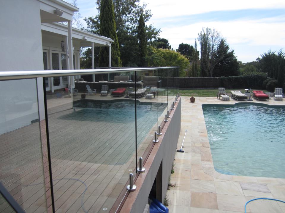 glass railing, top mounted handrail bracket, mini capping rail