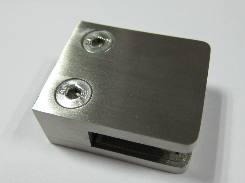 robuste en acier inoxydable verre carré clamp G102