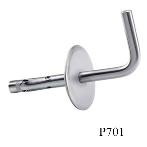 inox stainless steel wall mount handrail bracket with cover plate