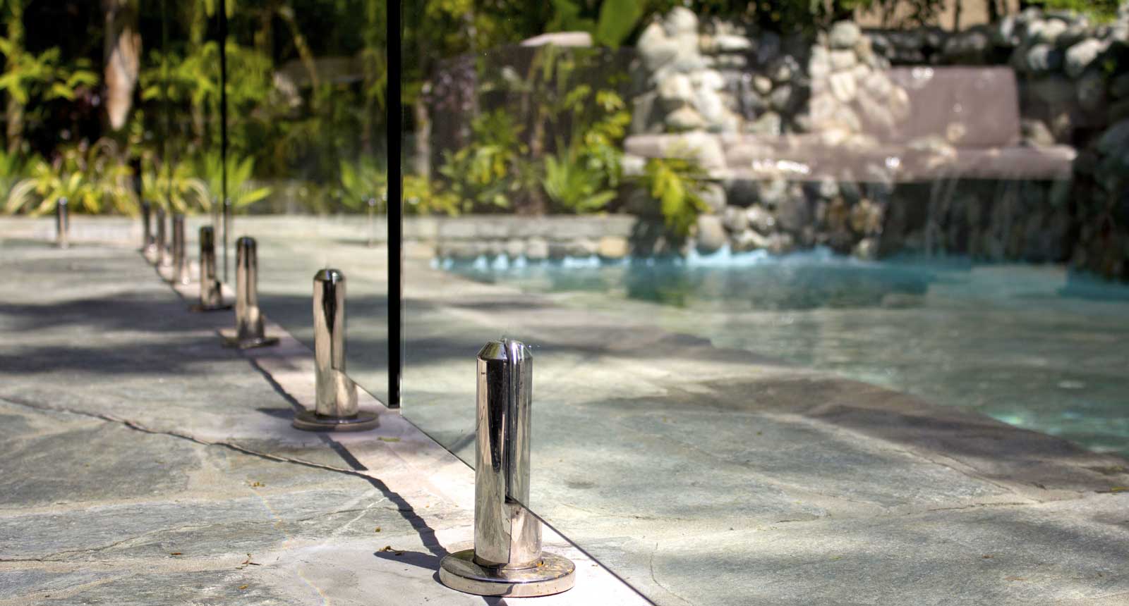piscina invisibile recinzione in acciaio inox rubinetto/vetro morsetto