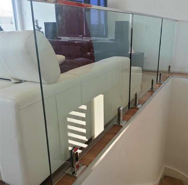mini top rail for balcony glass railing system