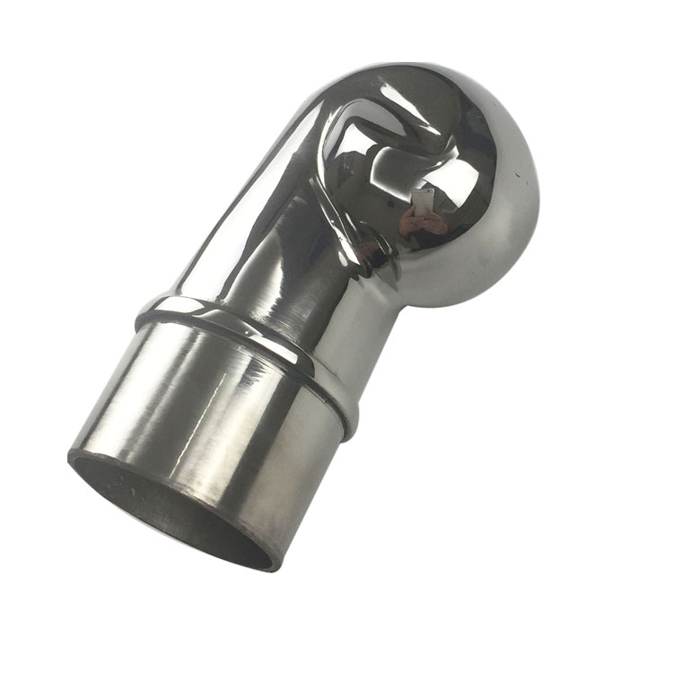 polished 316 stainless steel handrail tube elbow